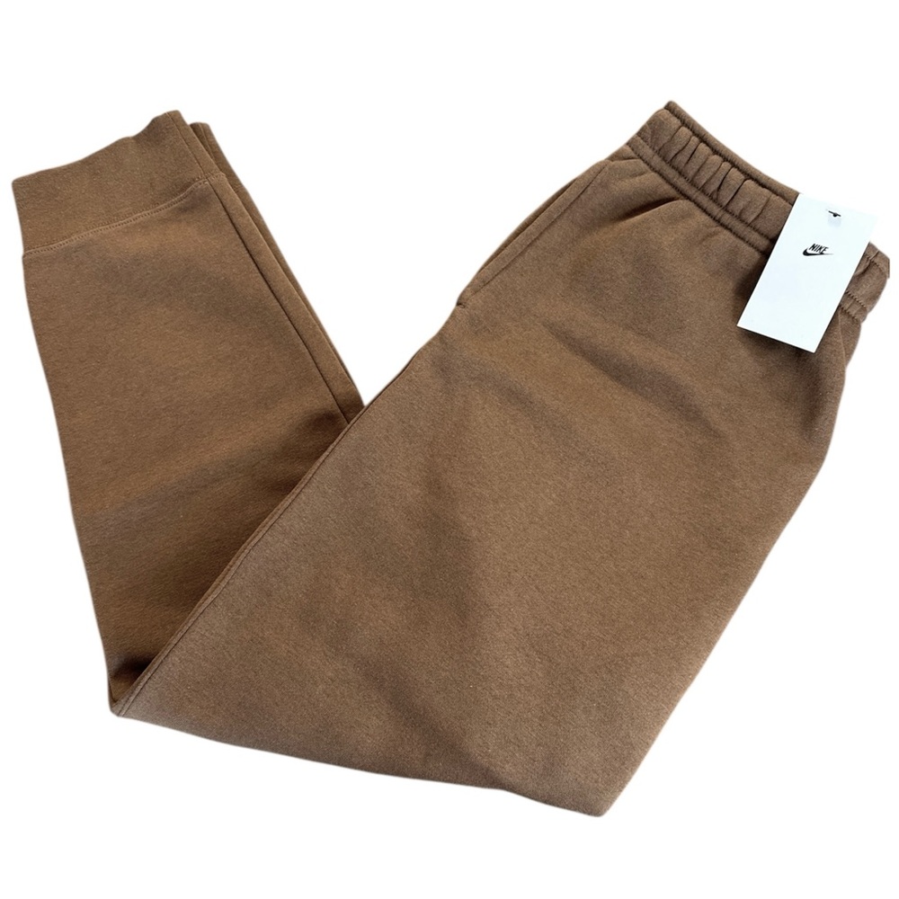 Nike Sportswear Club Fleece Joggers Brown Tapered Sweatpants XL